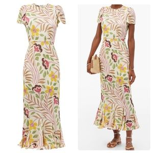 RHODE Lulani in Floral Thread Embroidery Print